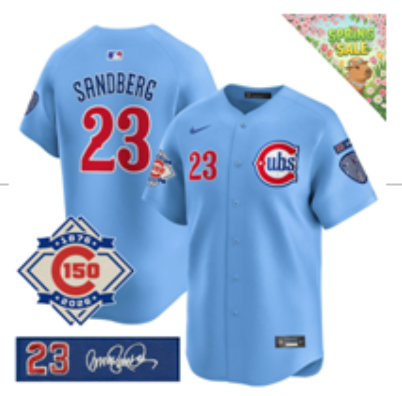 Men 2026 Chicago Cubs #23 Sandberg blue Game Nike MLB Jersey 0408001->chicago cubs->MLB Jersey